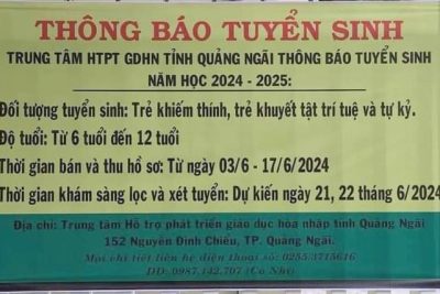 Thông báo tuyển sinh